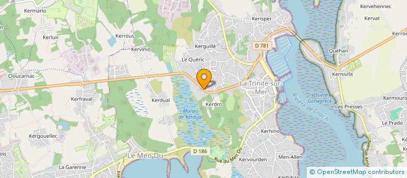 localisation de l'entreprise MADAME GAETANE SOURIS  LA TRINITE-SUR-MER