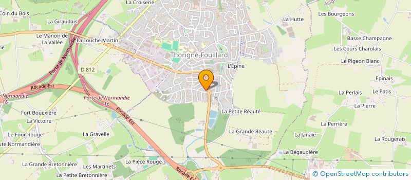 localisation de l'entreprise MADAME GAETANE TESSIER à THORIGNE-FOUILLARD