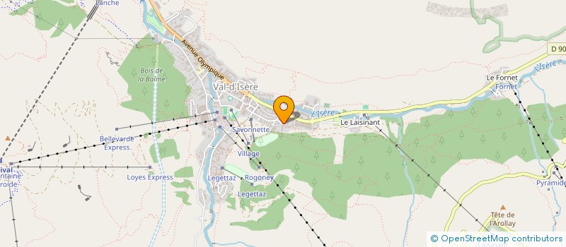 localisation de l'entreprise MADAME GAETANNE RIVIER  VAL-D'ISERE