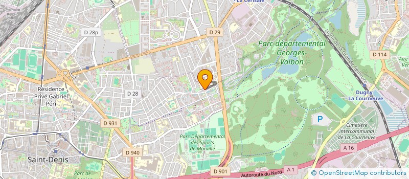 localisation de l'entreprise MADAME GAGNESSIRY NDIAYE  SAINT-DENIS