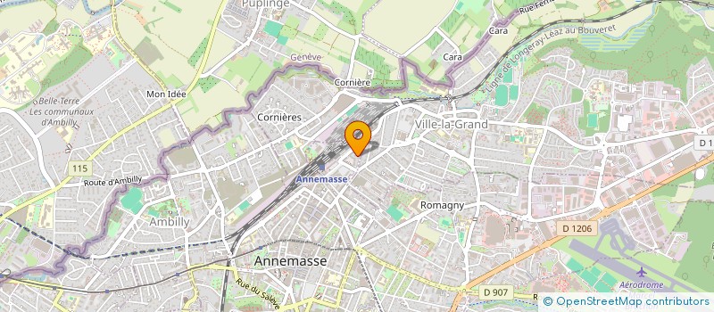 localisation de l'entreprise MADAME GAHLIA DARRAS à ANNEMASSE