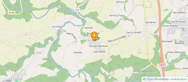 localisation de l'entreprise MADAME GAIA BROILLIARD  LANLEFF