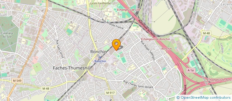 localisation de l'entreprise MADAME GAIA DUFLOT  RONCHIN