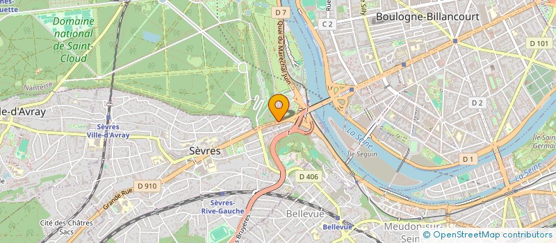 localisation de l'entreprise MADAME GAIA FUGAZZA à SEVRES