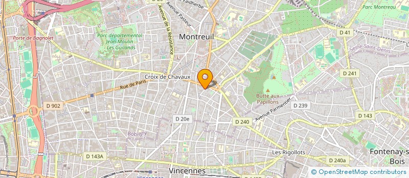 localisation de l'entreprise MADAME GAIA RASE à MONTREUIL