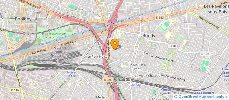 localisation de l'entreprise MADAME GAIA RIET-SCHULTZ  BONDY