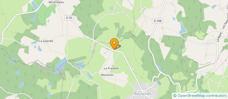 localisation de l'entreprise MADAME GAIANE DUBUT à ROUSSINES