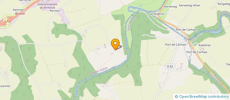 localisation de l'entreprise MADAME GAIDIG DANIEL  PLOUNEVEZEL