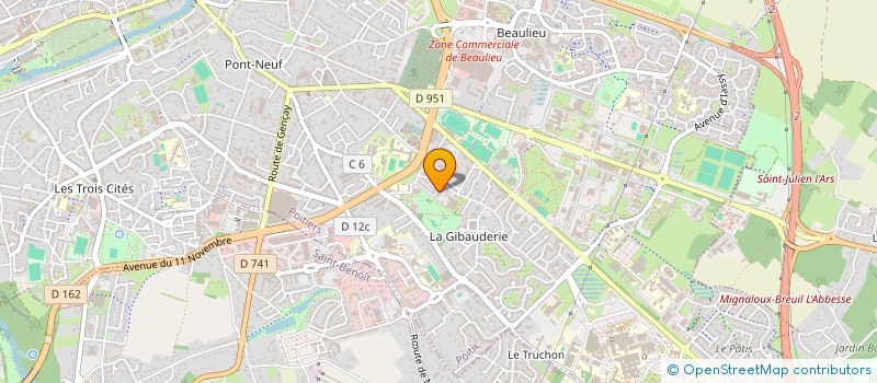 localisation de l'entreprise MADAME GALADRIEL VAN KERCKHOVE  POITIERS