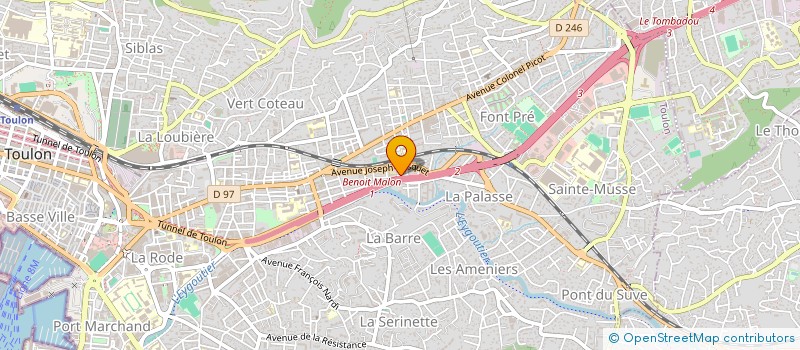 localisation de l'entreprise MADAME GALATEE CIOFFI  TOULON