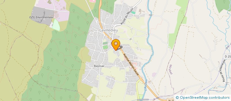 localisation de l'entreprise MADAME GALIA BAUDET  LAVILLEDIEU
