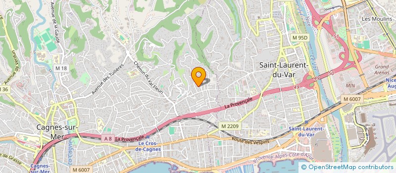 localisation de l'entreprise MADAME GALINA FAZZI  CAGNES-SUR-MER