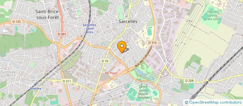 localisation de l'entreprise MADAME GALINA JALBA à SARCELLES