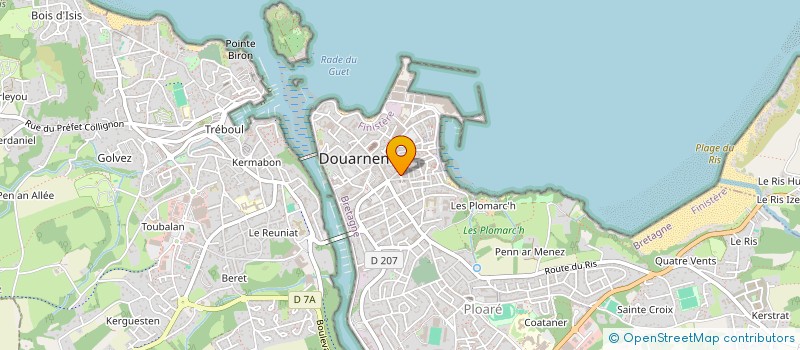 localisation de l'entreprise MADAME GALINA KHLEBIK  DOUARNENEZ