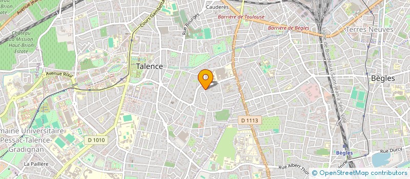 localisation de l'entreprise MADAME GALINA KIRILOVA  TALENCE