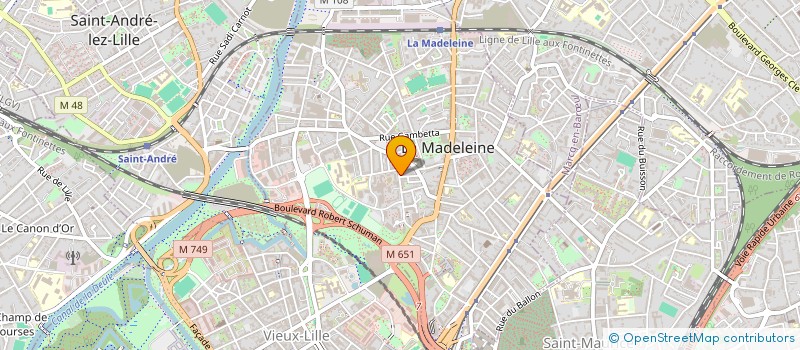localisation de l'entreprise MADAME GALINA MARANDICI à LA MADELEINE