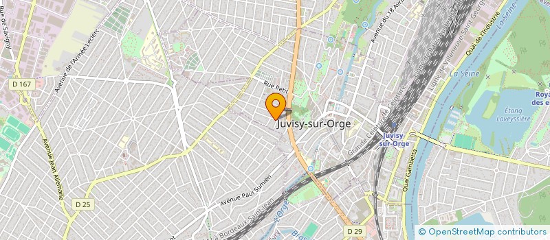localisation de l'entreprise MADAME GALINA RACOVET à JUVISY-SUR-ORGE