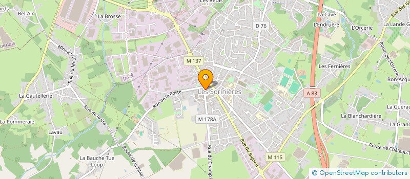 localisation de l'entreprise MADAME GALLA PINSON à LES SORINIERES