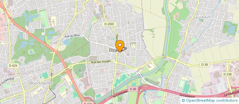 localisation de l'entreprise MADAME GAMZE KARACA  ILLZACH