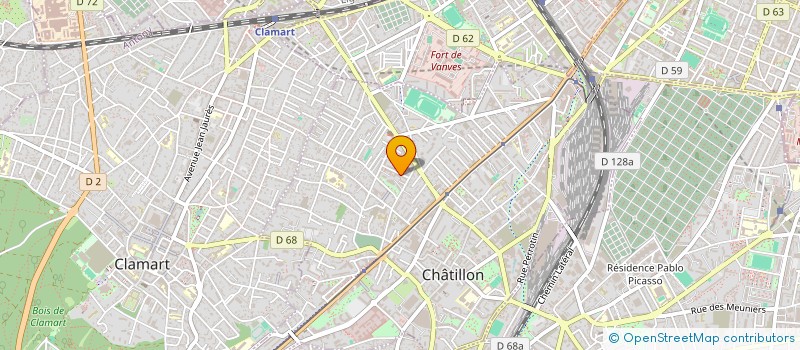 localisation de l'entreprise MADAME GANCIRIE TRAORE  CHATILLON