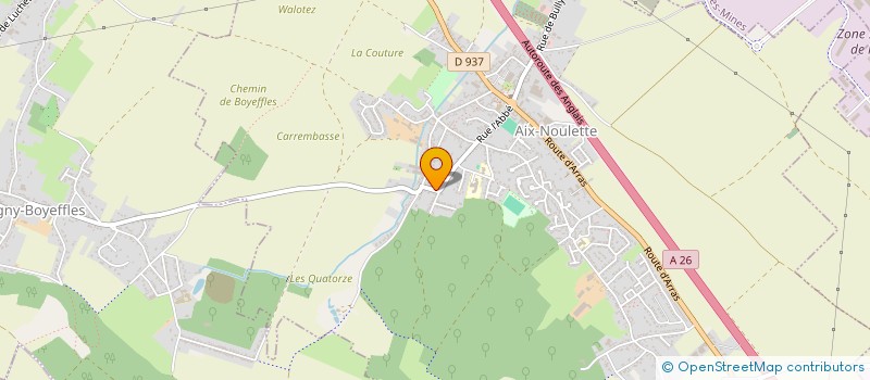 localisation de l'entreprise MADAME GANNAELLE ROBERT  AIX-NOULETTE