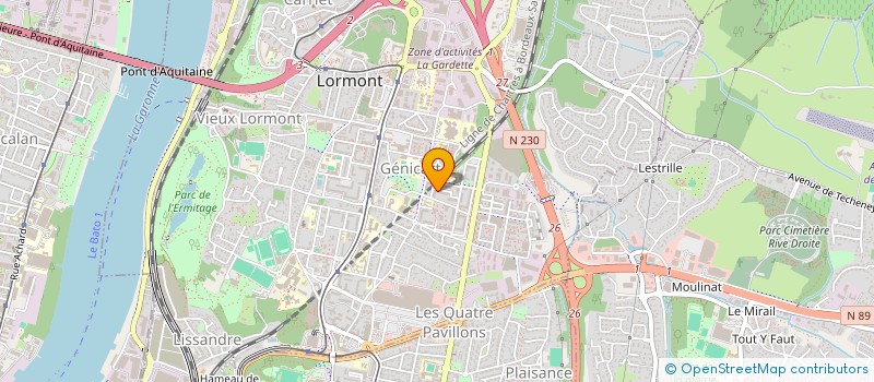 localisation de l'entreprise MADAME GAOJON CHANG  LORMONT