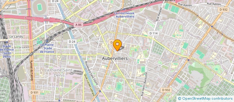 localisation de l'entreprise MADAME GARANCE BOULLAND  AUBERVILLIERS