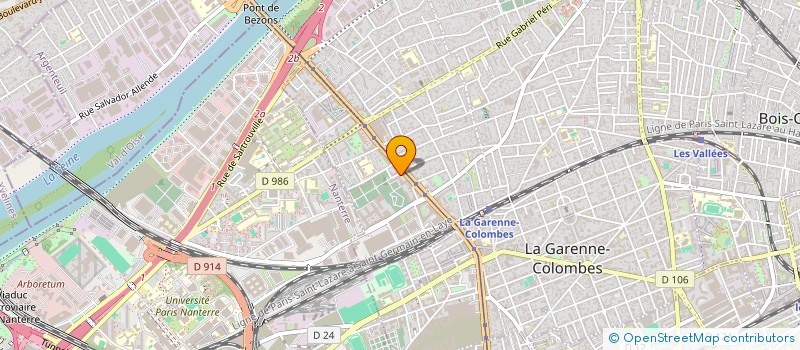 localisation de l'entreprise MADAME GARANCE CHEVAUX à COLOMBES