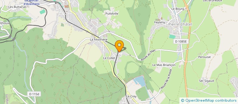 localisation de l'entreprise MADAME GARANCE CLAUDE  PIERRE-CHATEL