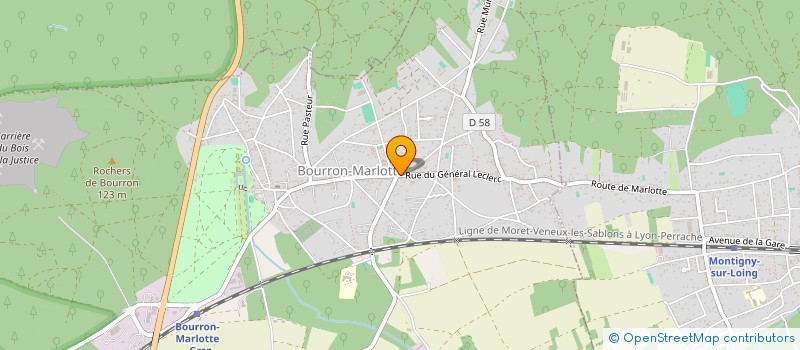 localisation de l'entreprise MADAME GARANCE MAZURECK  BOURRON-MARLOTTE