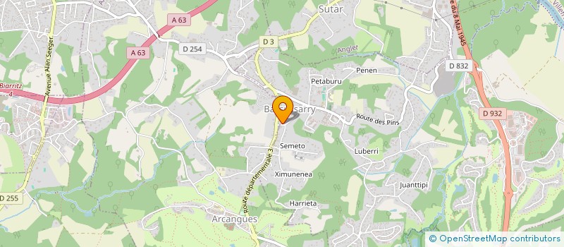 localisation de l'entreprise MADAME GARBINE BARRIO CORRES à CAPBRETON