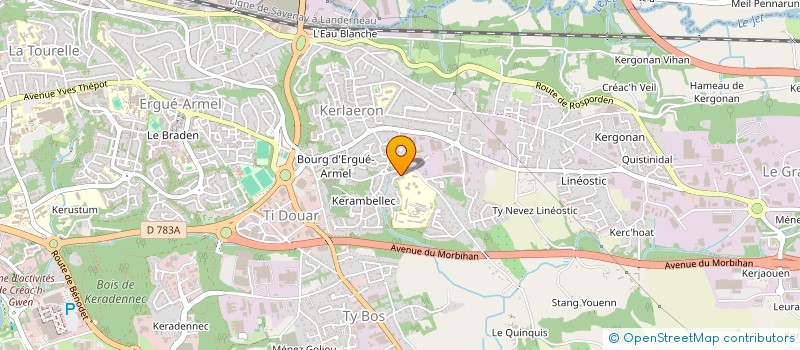 localisation de l'entreprise MADAME GARLONN LANNUZEL BACCON à QUIMPER