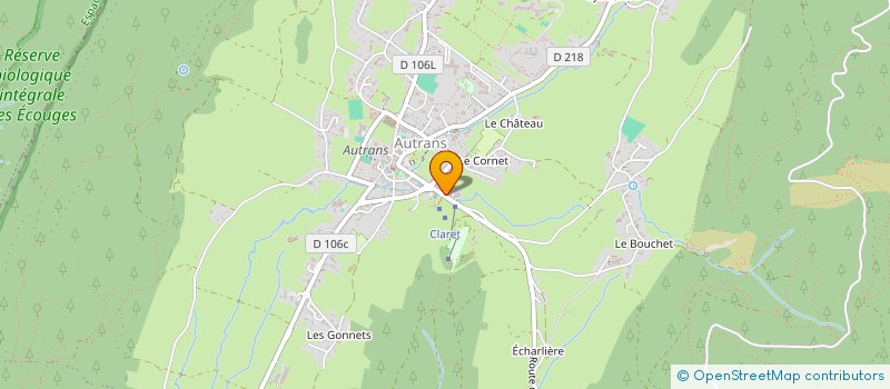 localisation de l'entreprise MADAME GASPAR JEAN  AUTRANS-MEAUDRE EN VERCORS