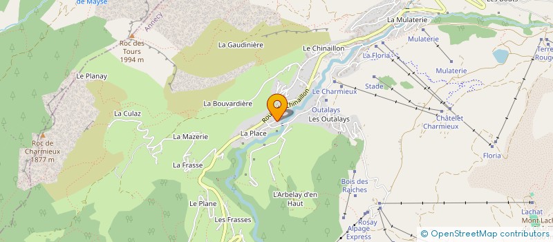 localisation de l'entreprise MADAME GASTON AULIN  LE GRAND BORNAND