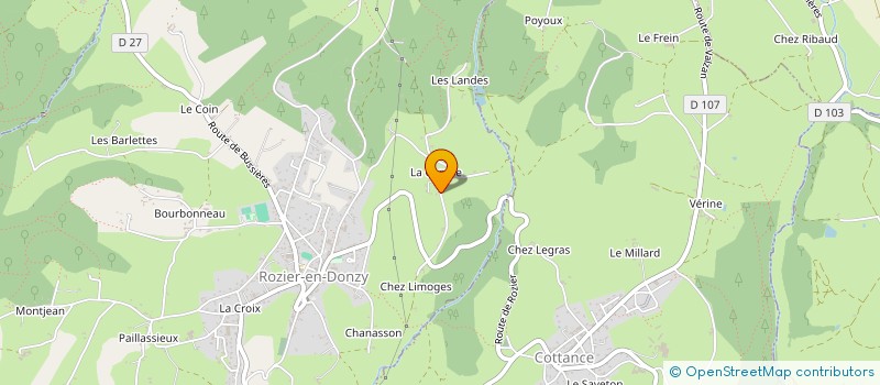 localisation de l'entreprise MADAME GATIANNE VIEIRA  ROZIER-EN-DONZY