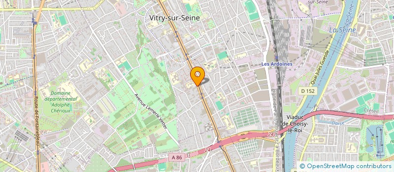 localisation de l'entreprise MADAME GATIENNE ACINA  VITRY-SUR-SEINE