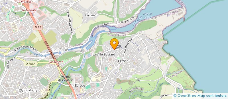 localisation de l'entreprise MADAME GAUDE CEBRON à SAINT-BRIEUC
