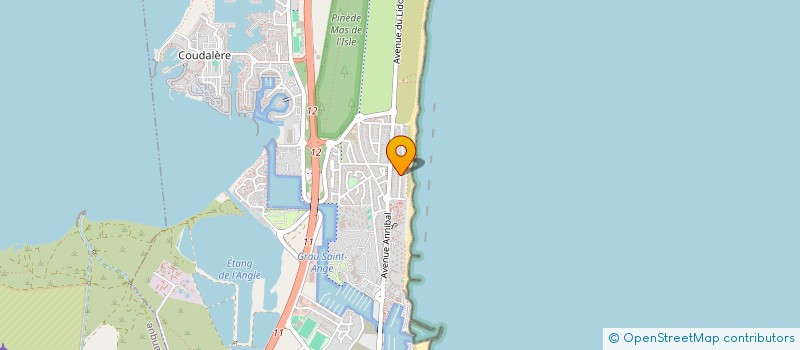 localisation de l'entreprise MADAME GAUDERIQUE BOUVIER  LE BARCARES