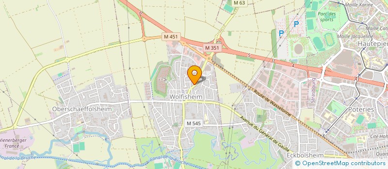 localisation de l'entreprise MADAME GAUDIOSE VALLIERE LUHAHE à WOLFISHEIM