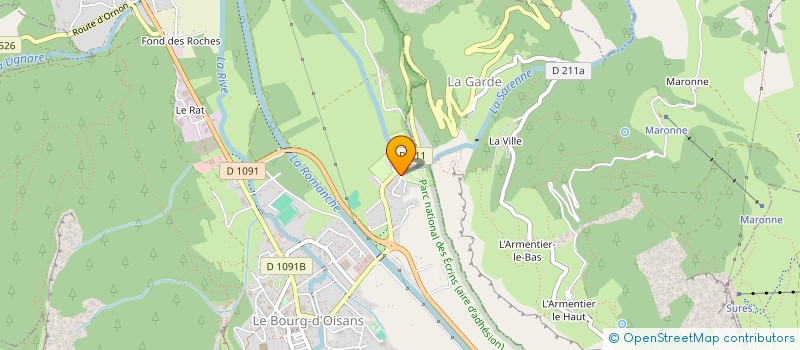 localisation de l'entreprise MADAME GAYLE LESLEY MOFFAT à LE BOURG-D'OISANS
