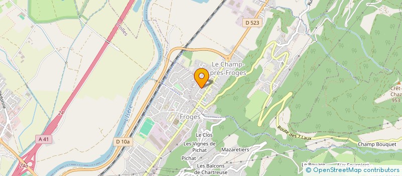 localisation de l'entreprise MADAME GAZIELLA DONOZZAN  LE CHAMP-PRES-FROGES