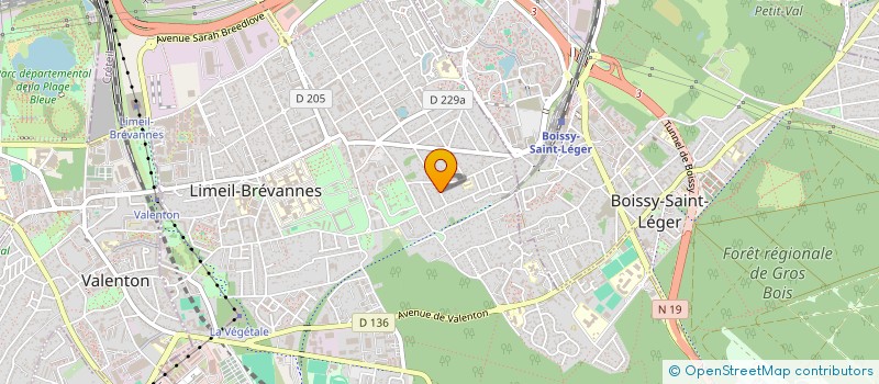 localisation de l'entreprise MADAME GEANE ALVES DA SILVA  LIMEIL-BREVANNES