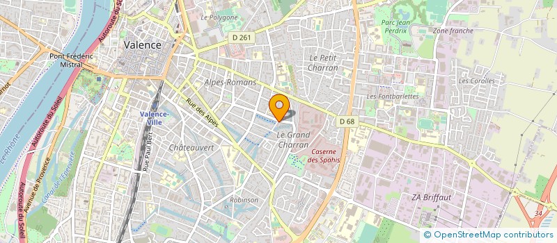 localisation de l'entreprise MADAME GEANINA SAIN à VALENCE