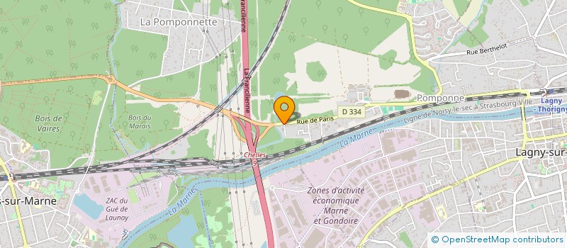 localisation de l'entreprise MADAME GECOLIA YAGBAZIA  POMPONNE