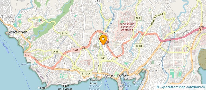 localisation de l'entreprise MADAME GELINE JULMEUS  FORT-DE-FRANCE