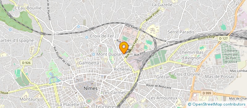 localisation de l'entreprise MADAME GELLA DELPHY JAONERA  NIMES