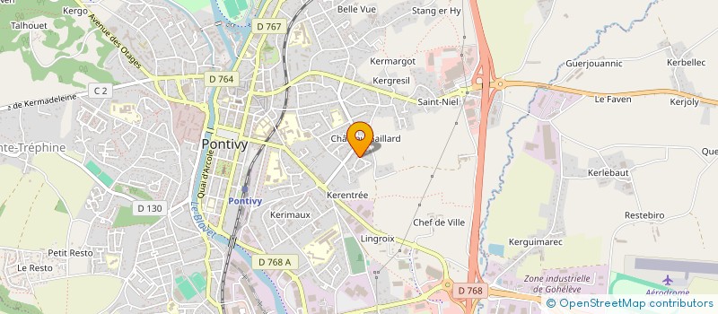 localisation de l'entreprise MADAME GEMA VALDEZ RAMIREZ  PONTIVY