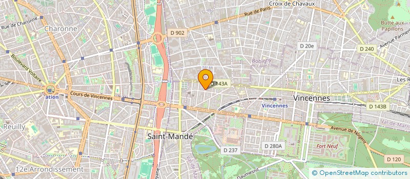localisation de l'entreprise MADAME GEMMA ESTEVE à VINCENNES