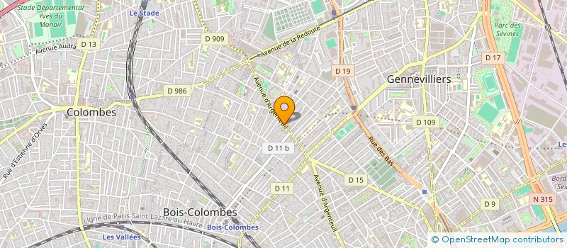 localisation de l'entreprise MADAME GENA OTSHUDI à BOIS-COLOMBES