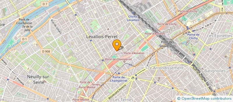 localisation de l'entreprise MADAME GENESIS TARANTO ROMERO  LEVALLOIS-PERRET